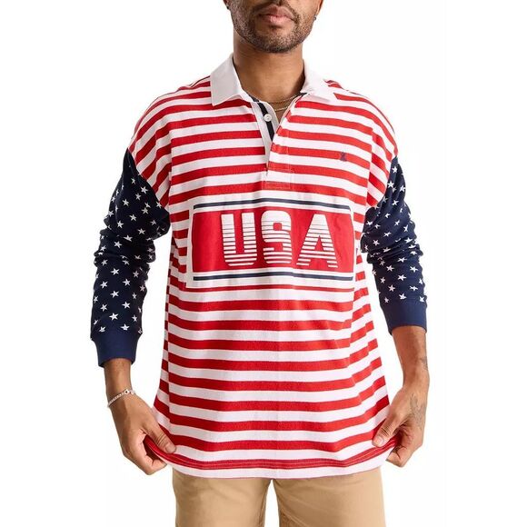 Chubbies Men’s Legacy Shirt in Multi Red White Blue Size Small NWT - Picture 1 of 9